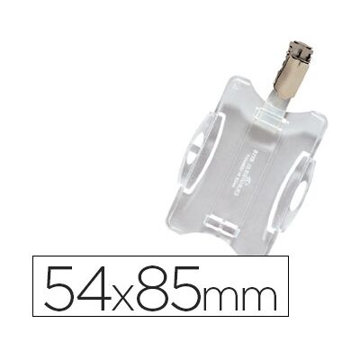Identificador Durable c/ Clip Giratorio Uso Vertical/Horizontal 54X85 mm Identificador Durable c/ Clip Giratorio Uso Vertical/Horizontal 54X85 mm