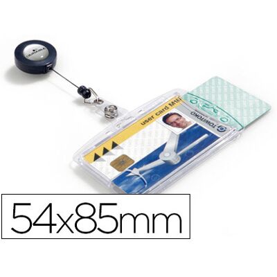 Identificador Durable c/ Cordao Extensivel Duplo Uso Vertical/Horizontal 54x85mm Identificador Durable c/ Cordao Extensivel Duplo Uso Vertical/Horizontal 54x85mm