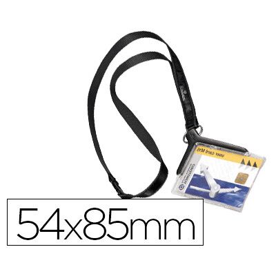 Identificador Durable c/ Cordao Plano Acrilico Diagonal 54X85mm Identificador Durable c/ Cordao Plano Acrilico Diagonal 54X85mm
