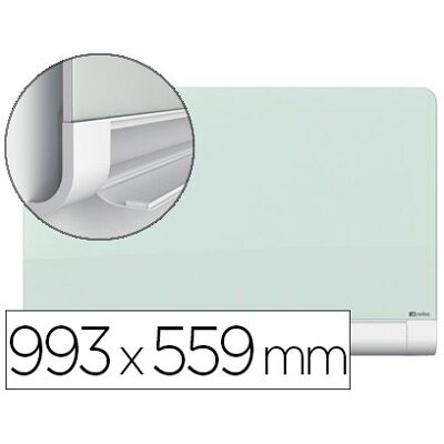 Quadro Branco Nobo Diamond Cristal Magnetico Esquinas Redondas 993X559 mm Quadro Branco Nobo Diamond Cristal Magnetico Esquinas Redondas 993X559 mm