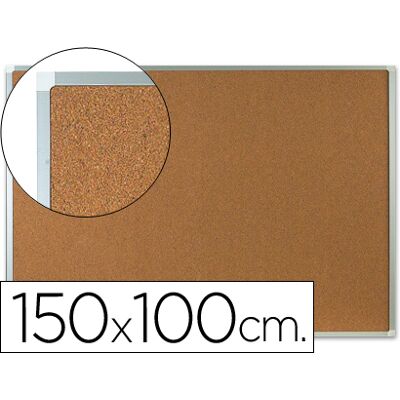 Quadro Q-Connect de Cortica Caixilho de Alumínio 150X100cm Extra Cortica 5 mm Quadro Q-Connect de Cortica Caixilho de Alumínio 150X100cm Extra Cortica 5 mm
