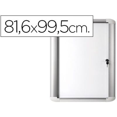 Vitrina Bi-Office de Anuncio Magnetica 816X995 mm p/Exterior c/Moldura de Alum. e Fechadura Vitrina Bi-Office de Anuncio Magnetica 816X995 mm p/Exterior c/Moldura de Alum. e Fechadura