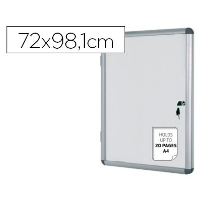 Vitrina Bi-Office de Anuncios Fundo Magnetico Extraplana de Interior 720X981 mm Vitrina Bi-Office de Anuncios Fundo Magnetico Extraplana de Interior 720X981 mm