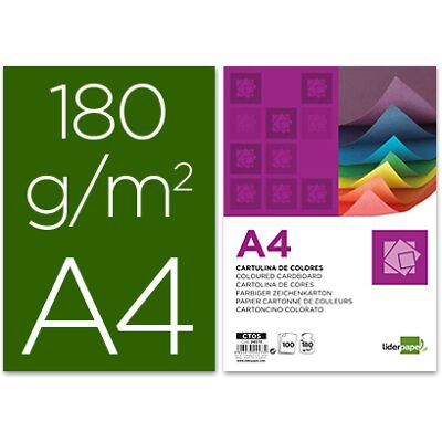 Cartolina Liderpapel 180g A4 Verde Bilhar - Uso Escolar Cartolina Liderpapel 180g A4 Verde Bilhar - Uso Escolar
