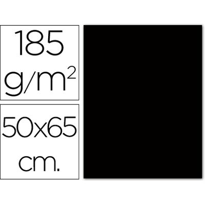 Cartolina 500 X 650 mm, 185 Grs, Guarro, Preto Cartolina 500 X 650 mm, 185 Grs, Guarro, Preto