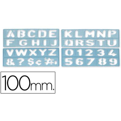 CSP Escantilhao Letras e Numeros 100 mm CSP Escantilhao Letras e Numeros 100 mm