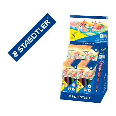 Lápis de Cores Staedtler Wopexecologico Expositor de 20 Caixas de 12 Cores e 5 Caixas de 24 Cores Lápis de Cores Staedtler Wopexecologico Expositor de 20 Caixas de 12 Cores e 5 Caixas de 24 Cores