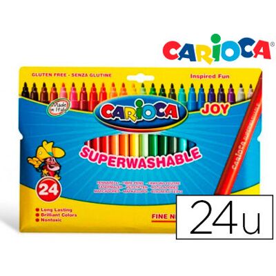 Marcador Carioca Joy Caixa de 24 Cores Marcador Carioca Joy Caixa de 24 Cores