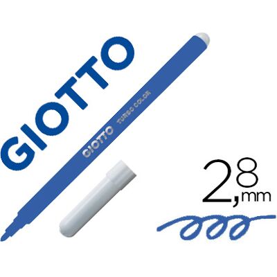Marcador Giotto Turbo Color Lavavel c/ Ponta Bloqueada Unicolor Azul Escuro Marcador Giotto Turbo Color Lavavel c/ Ponta Bloqueada Unicolor Azul Escuro