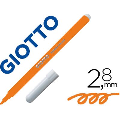 Marcador Giotto Turbo Color Lavavel c/ Ponta Bloqueada Unicolor Laranja Marcador Giotto Turbo Color Lavavel c/ Ponta Bloqueada Unicolor Laranja
