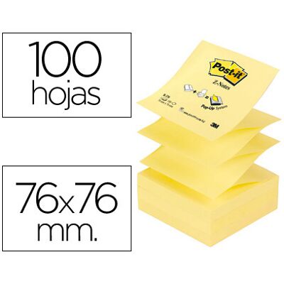 Bloco Notas Adesivas Post-It Amarelo 76 X 76 mm Bloco Notas Adesivas Post-It Amarelo 76 X 76 mm