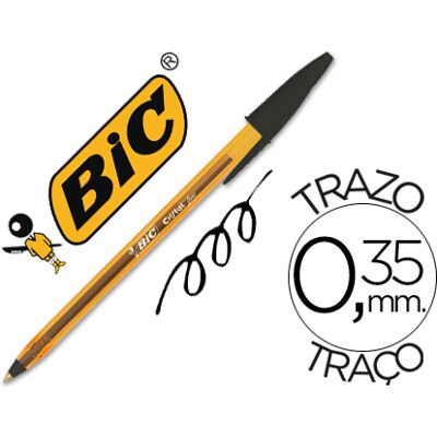 Caneta Bic Cristal Ponta Fina Preto Caneta Bic Cristal Ponta Fina Preto