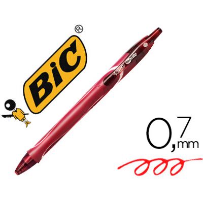 Caneta Bic Gelocity Quick Dry Retratil c/ Tinta Gel Vermelho Ponta de 0,7 mm Caneta Bic Gelocity Quick Dry Retratil c/ Tinta Gel Vermelho Ponta de 0,7 mm