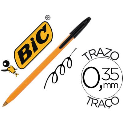 Caneta Bic Laranja - Preto Caneta Bic Laranja - Preto