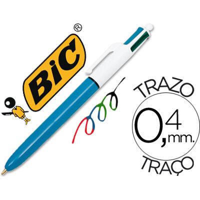 Caneta Bic Quatro Cores Caneta Bic Quatro Cores