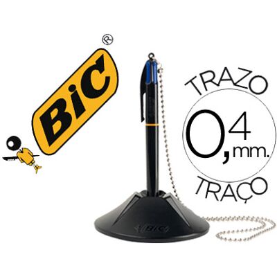 Caneta Bic Quatro Cores c/ Base Caneta Bic Quatro Cores c/ Base