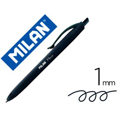 Caneta Milan P1 Retratil 1 mm Touch Preto Caneta Milan P1 Retratil 1 mm Touch Preto