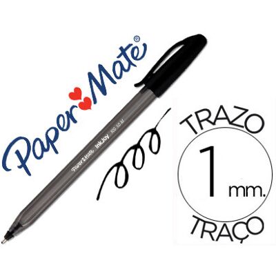 PAPERMATE Caneta Paper Mate Inkjoy 100 Ponta Media Trazo 1mm - Preto PAPERMATE Caneta Paper Mate Inkjoy 100 Ponta Media Trazo 1mm - Preto