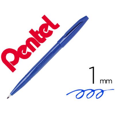 Caneta Pentel c/ Ponta de Fibra Sign Pen Azul Caneta Pentel c/ Ponta de Fibra Sign Pen Azul