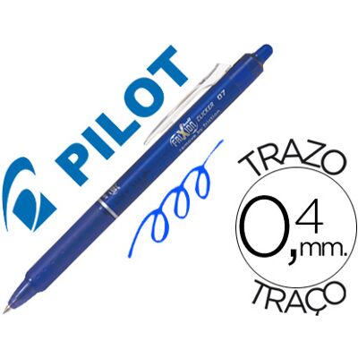Caneta Pilot Frixion Clicker Apagavel 0,7 mm Cor Azul Caneta Pilot Frixion Clicker Apagavel 0,7 mm Cor Azul