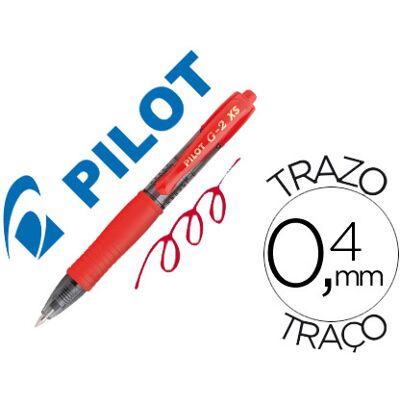 Caneta Pilot G-2 Pixie Vermelha Tinta Gel Retractil Pega de Borracha Caneta Pilot G-2 Pixie Vermelha Tinta Gel Retractil Pega de Borracha