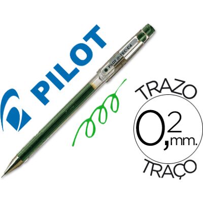 Caneta Pilot Ponta Fina G-Tec-C4 Verde Caneta Pilot Ponta Fina G-Tec-C4 Verde