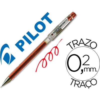 Caneta Pilot Ponta Fina G-Tec-C4 Vermelho Caneta Pilot Ponta Fina G-Tec-C4 Vermelho