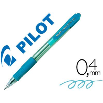 Caneta Pilot Super Grip Celeste -Retratil -Com Grip-Tinta Base de Oleo Caneta Pilot Super Grip Celeste -Retratil -Com Grip-Tinta Base de Oleo