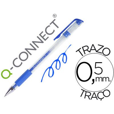 Caneta Q-Connect Tinta Gel Azul 0,7 mm Caneta Q-Connect Tinta Gel Azul 0,7 mm
