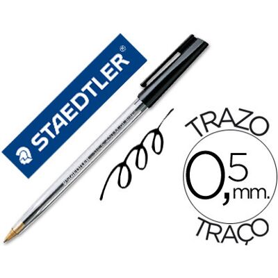 Caneta Staedtler Stick Preta Caneta Staedtler Stick Preta