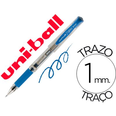 UNIBALL Caneta Uni-Ball Um-153 Signo Broad Azul 1 mm Tinta Gel UNIBALL Caneta Uni-Ball Um-153 Signo Broad Azul 1 mm Tinta Gel