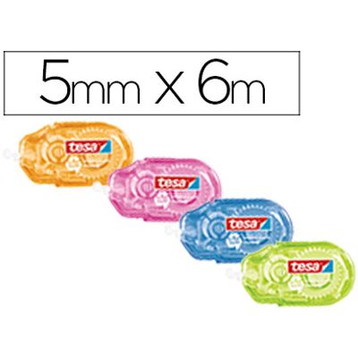 Corretor Tesa Roller Fita Mini 6 Mt X5 mm Corretor Tesa Roller Fita Mini 6 Mt X5 mm