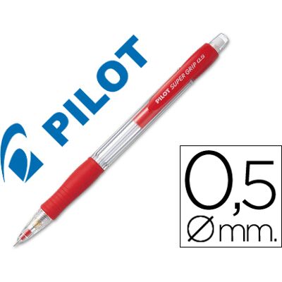 Lapiseira Pilot Super Grip Vermelho 0,5 mm c/ Grip Lapiseira Pilot Super Grip Vermelho 0,5 mm c/ Grip