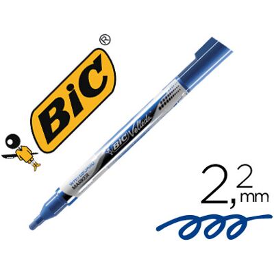 Marcador Bic Velleda Liquid Pocket Ponta Redonda 2,2 mm Azul Marcador Bic Velleda Liquid Pocket Ponta Redonda 2,2 mm Azul