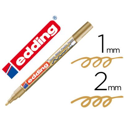 Marcador Edding Ponta de Fibra 751 Ouro Ponta Redonda 1,5 mm Marcador Edding Ponta de Fibra 751 Ouro Ponta Redonda 1,5 mm