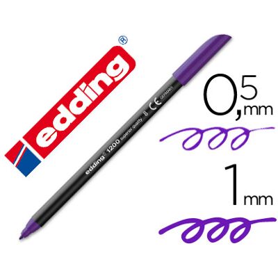 Marcador Edding Violeta Ponta Fibra 1200-Ponta Fibra 0,5mm Marcador Edding Violeta Ponta Fibra 1200-Ponta Fibra 0,5mm
