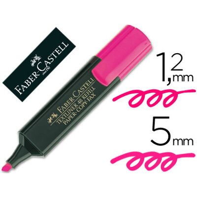 FABER-CASTELL Marcador Faber Fluorescente 48-28 Rosa FABER-CASTELL Marcador Faber Fluorescente 48-28 Rosa