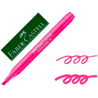 FABER-CASTELL Marcador Faber Fluorescente Textliner 38 Rosa FABER-CASTELL Marcador Faber Fluorescente Textliner 38 Rosa