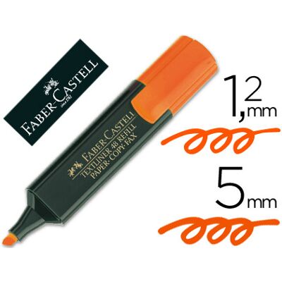 FABER-CASTELL Marcador Fluorescente Faber 48-15 Laranja FABER-CASTELL Marcador Fluorescente Faber 48-15 Laranja