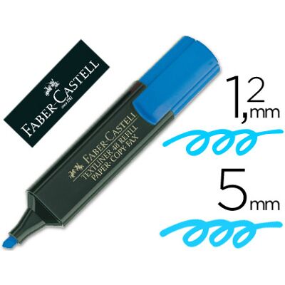 FABER-CASTELL Marcador Fluorescente Faber 48-44 Azul FABER-CASTELL Marcador Fluorescente Faber 48-44 Azul