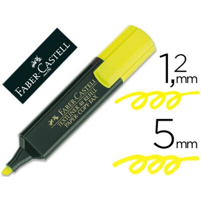 FABER-CASTELL Marcador Fluorescente Faber Textliner 48-07 Amarelo FABER-CASTELL Marcador Fluorescente Faber Textliner 48-07 Amarelo