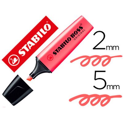 Marcador Fluorescente Stabilo Boss 70 Vermelho Marcador Fluorescente Stabilo Boss 70 Vermelho