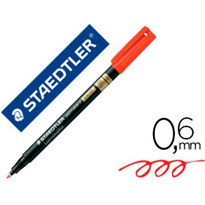 STAEDTLER Marcador Lumocolor Special Retroprojecao Ponta de Fibra Permanente 319-2 Vermelho Ponta Fina Redonda STAEDTLER Marcador Lumocolor Special Retroprojecao Ponta de Fibra Permanente 319-2 Vermelho Ponta Fina Redonda