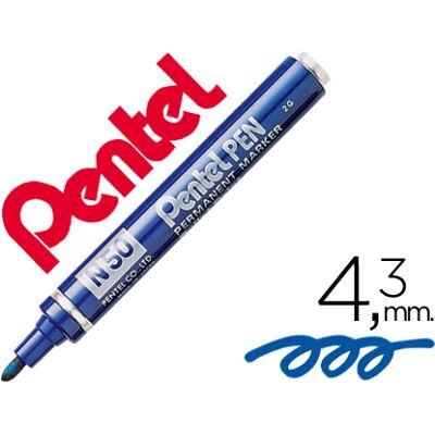 Marcador Pentel N50 Permanente Azul Marcador Pentel N50 Permanente Azul