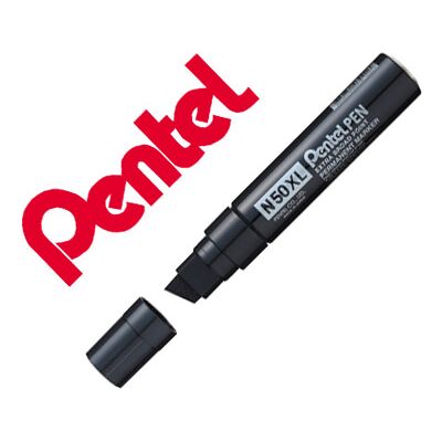 Marcador Pentel N50Xl Permanente Cor Preto 1,5/2 mm Marcador Pentel N50Xl Permanente Cor Preto 1,5/2 mm
