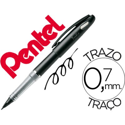Marcador Pentel Tradio Stylo Trj50 Preto Marcador Pentel Tradio Stylo Trj50 Preto