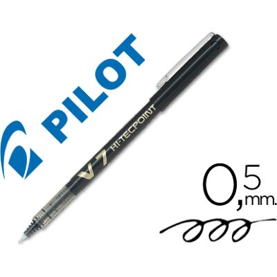 Marcador Pilot Ponta Fina V-7 Preto 0.7 mm Marcador Pilot Ponta Fina V-7 Preto 0.7 mm