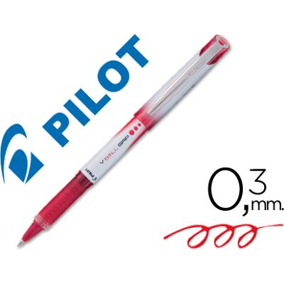 Marcador Pilot Roller V-Ball Grip Vermelho 05 mm Marcador Pilot Roller V-Ball Grip Vermelho 05 mm