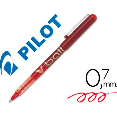 Marcador Pilot Roller V-Ball Vermelho 0.7 mm Marcador Pilot Roller V-Ball Vermelho 0.7 mm