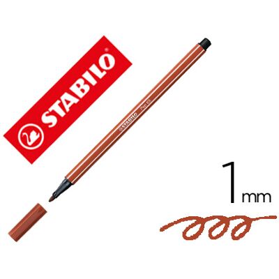 Marcador Stabilo Aguarelavel Pen 68 Siena Tostado 1 mm Marcador Stabilo Aguarelavel Pen 68 Siena Tostado 1 mm